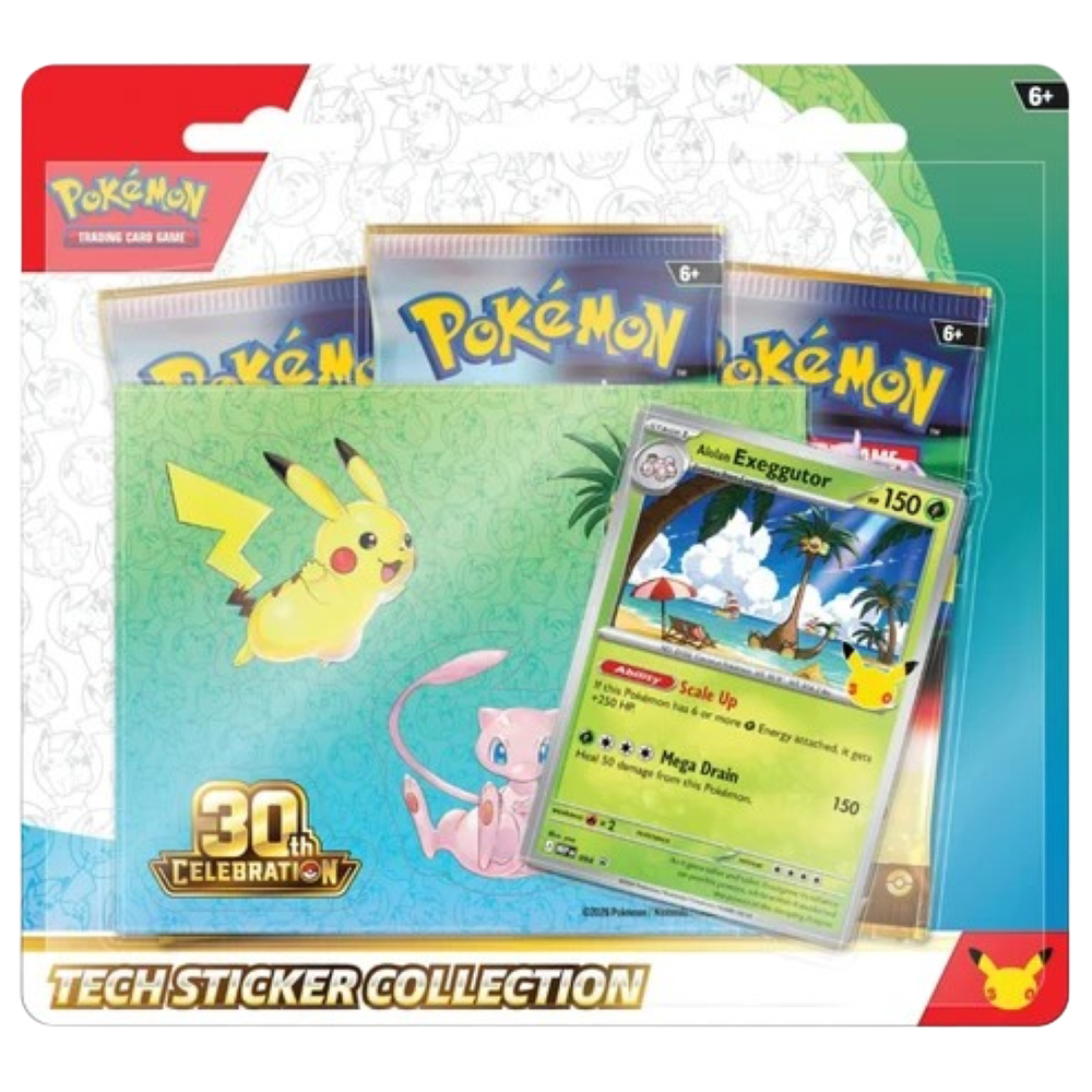 30th Celebration – Alolan Exeggutor Tech Sticker Collection (ENG)