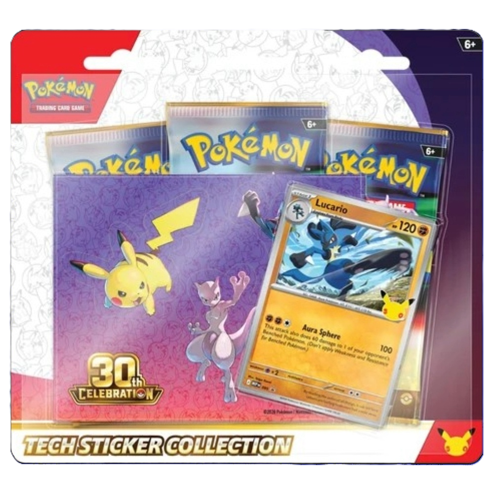 30th Celebration – Lucario Tech Sticker Collection (ENG)