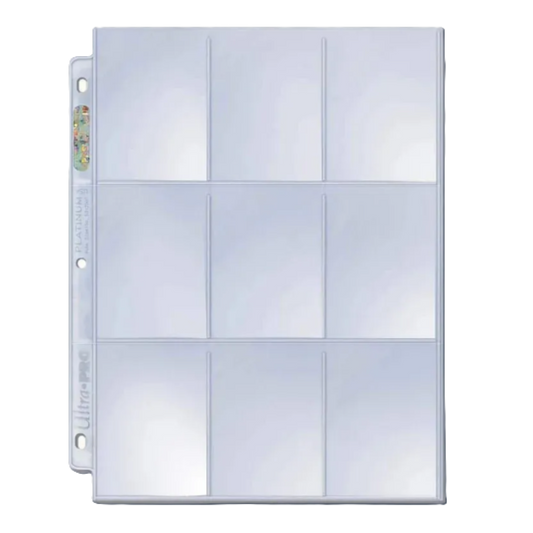 Ultra PRO : Silver Page – 9-pocket plastic pockets