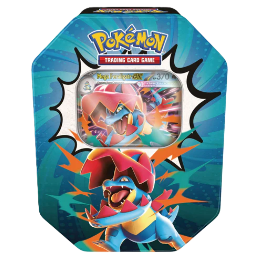 Mega Evolution – Ascended Heroes Mega Feraligatr ex Tin (ENG)