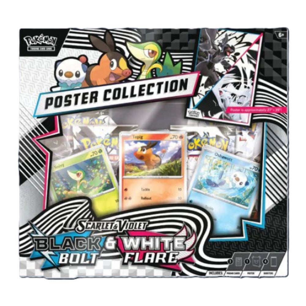 Black Bolt &amp; White Flare : Unova Poster Collection Box - Pokemon TCG