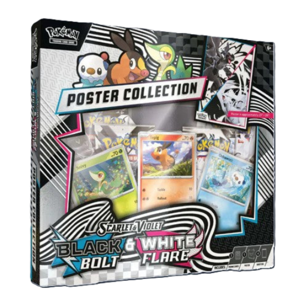 Black Bolt &amp; White Flare : Unova Poster Collection Box - Pokemon TCG