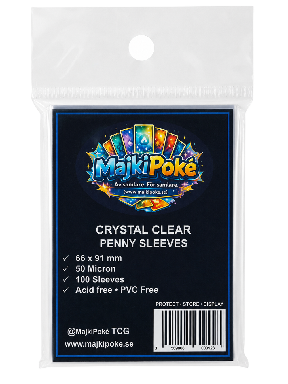 MajkiPoké – Crystal Clear Penny Sleeves 100-Pack