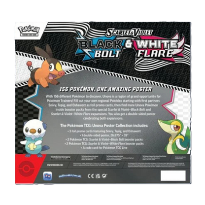 Black Bolt &amp; White Flare : Unova Poster Collection Box - Pokemon TCG
