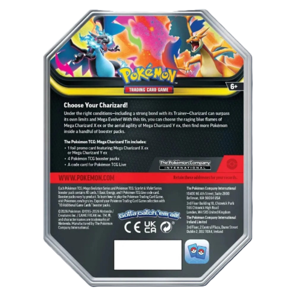 Mega Evolution – Mega Charizard X Tin (ENG)
