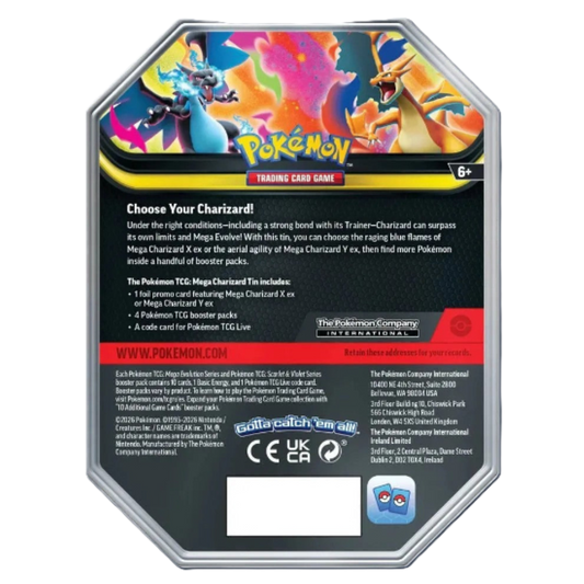 Mega Evolution – Mega Charizard X Tin (ENG)