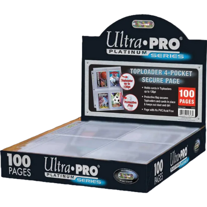 Ultra PRO – Platinum Secure Page 4-Pocket Toploader