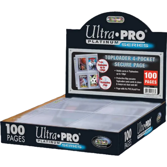 Ultra PRO – Platinum Secure Page 4-Pocket Toploader