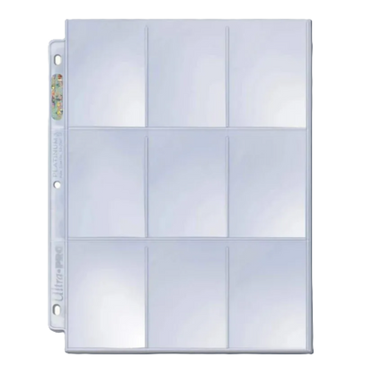 Ultra PRO : Silver Page – 9-pocket plastic pockets