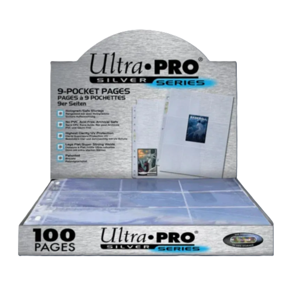 Ultra PRO : Silver Page – 9-pocket plastic pockets