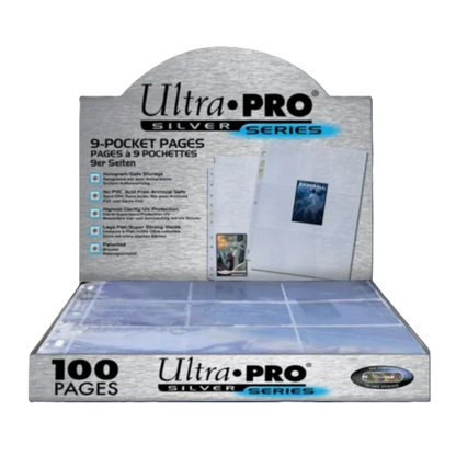 Ultra PRO : Silver Page – 9-pocket plastic pockets