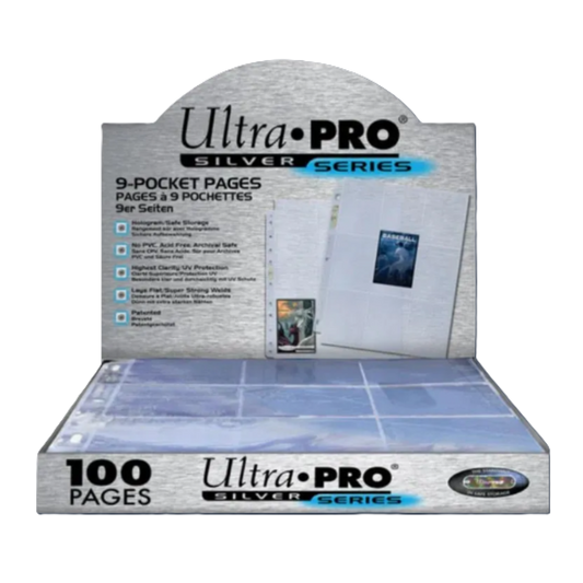 Ultra PRO : Silver Page – 9-pocket plastic pockets